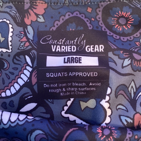 Constantly Varied Gear Midnight Skulls Cropped Leggings - Picture 3 of 3